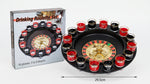 Juego de ruleta para shots con 16 vasos numerados y caja