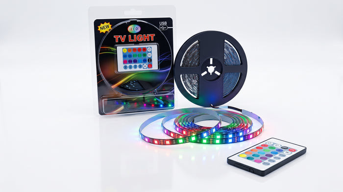 Cinta LED RGB USB 5 Metros con Control Remoto